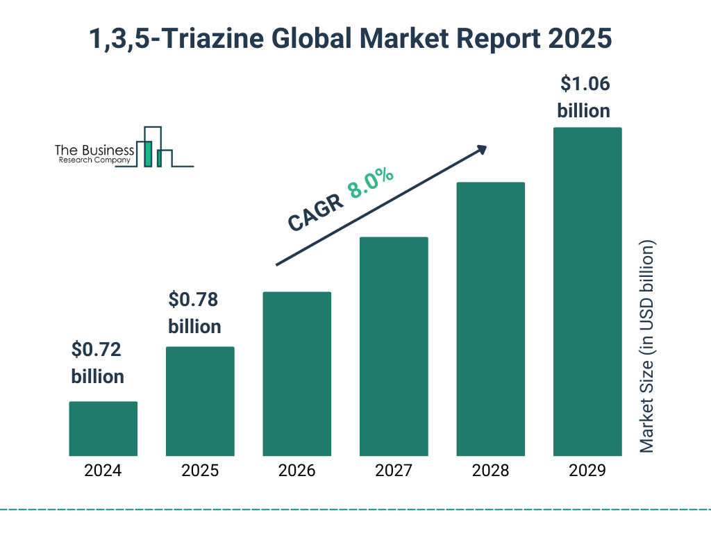 1,3,5-Triazine Market Size and growth rate 2025 to 2029: Graph