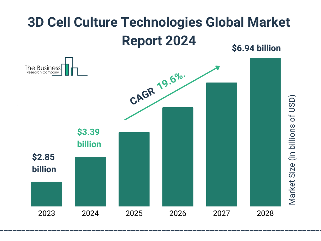 Global 3D Cell Culture Technologies Market Size 2023 to 2028: Graph