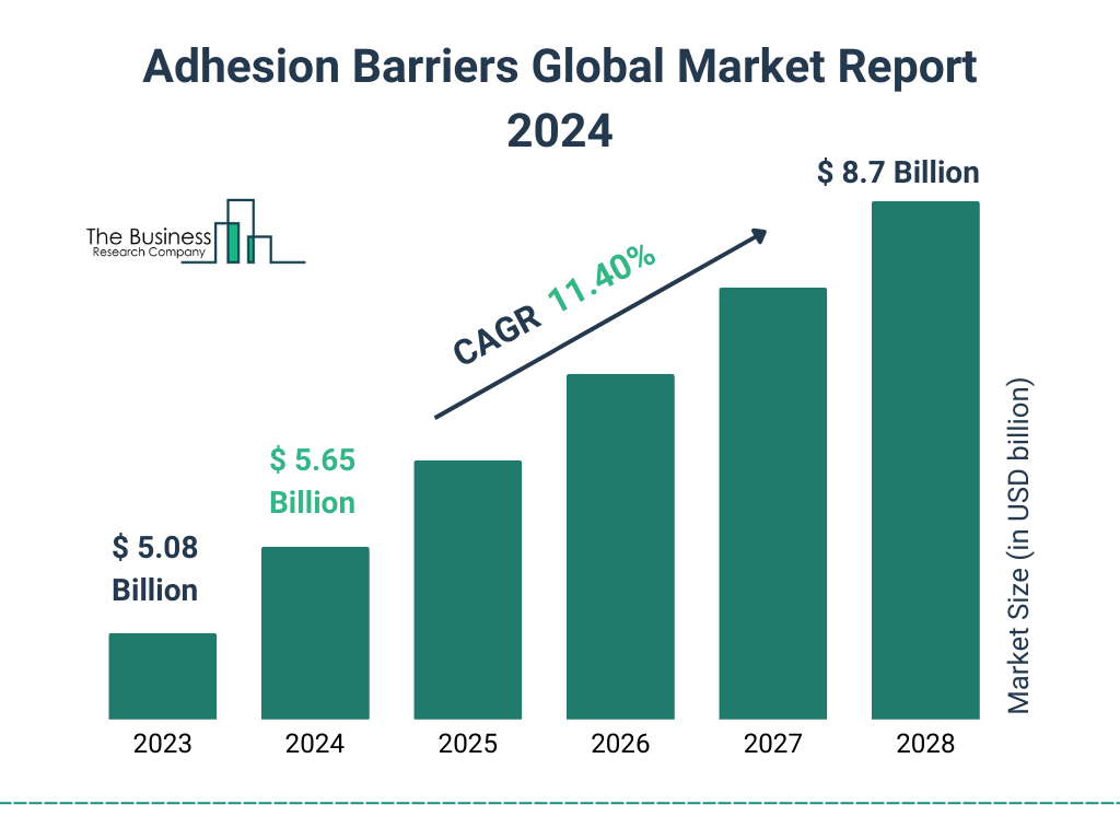 Global Adhesion Barriers Market Size 2023 to 2028: Graph