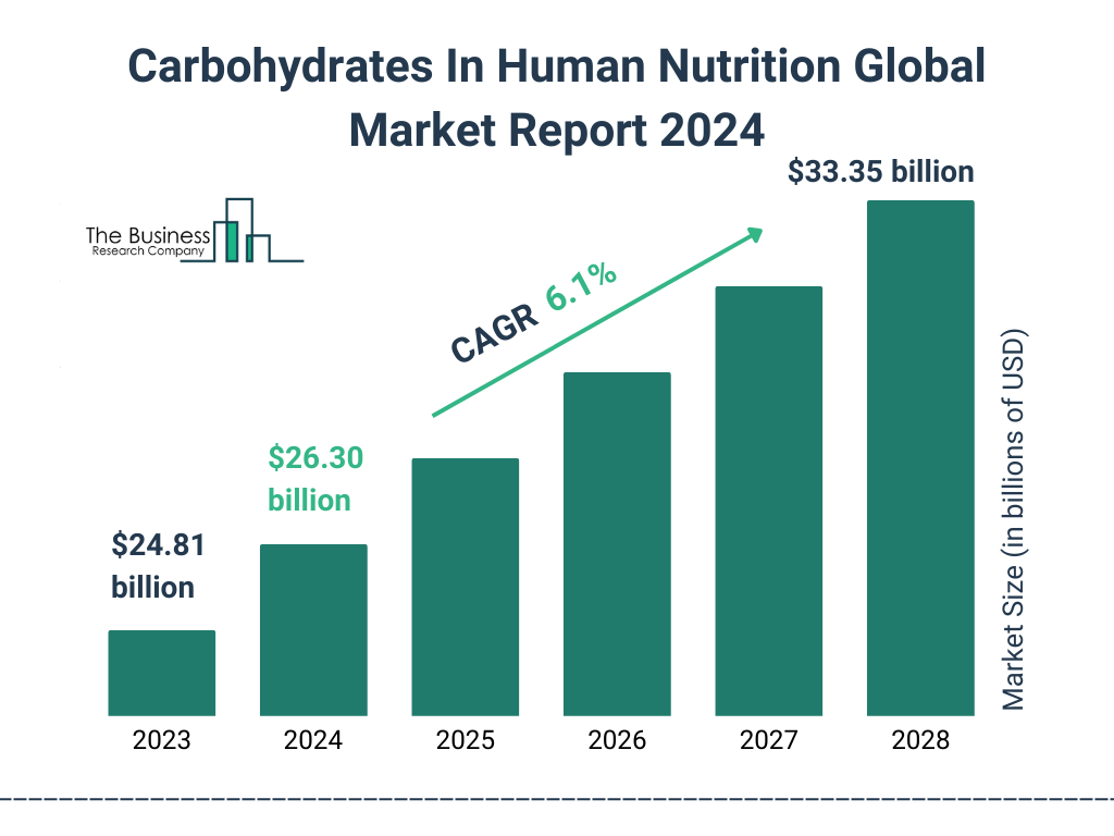 Global Carbohydrates In Human Nutrition Market Size 2023 to 2028: Graph