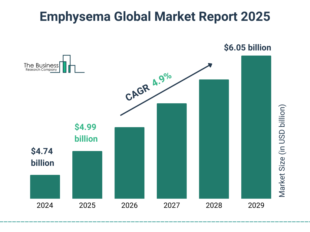 Emphysema Market Size and growth rate 2025 to 2029: Graph