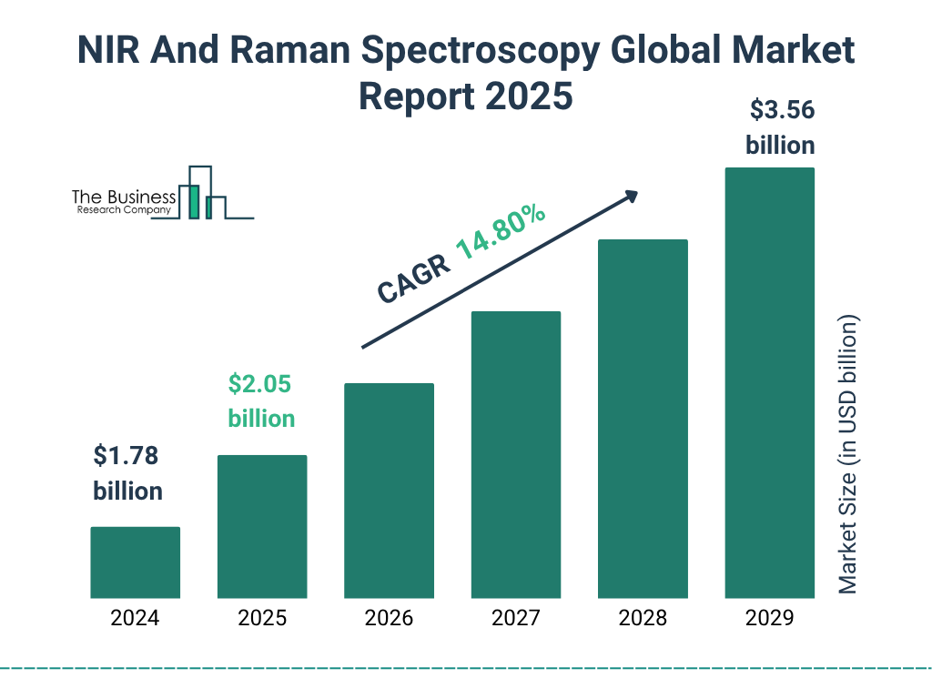 NIR And Raman Spectroscopy Market Size and growth rate 2025 to 2029: Graph