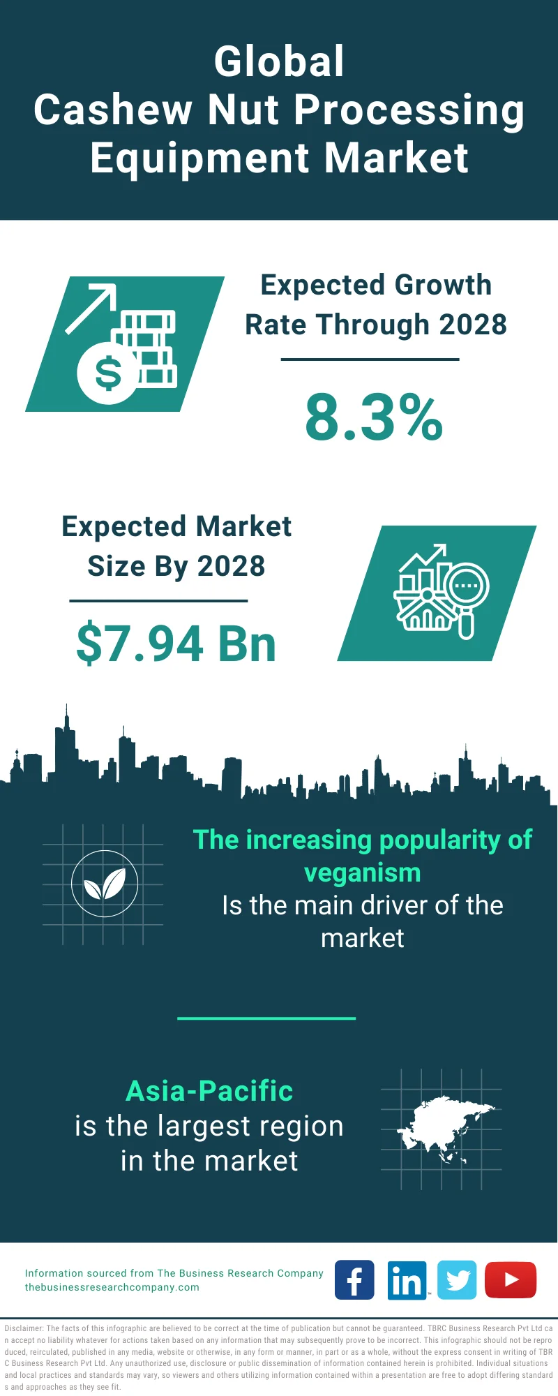 Cashew Nut Processing Equipment Global Market Report 2024