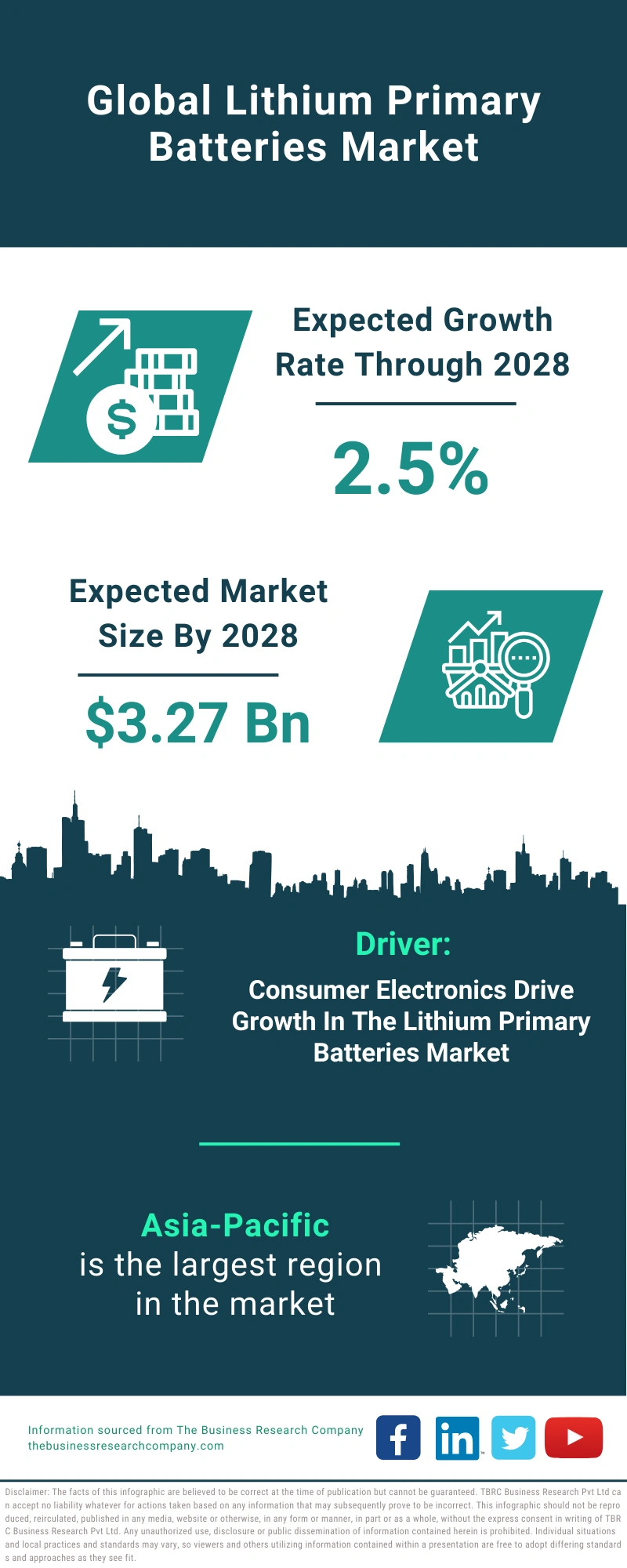 Lithium Primary Batteries Global Market Report 2024