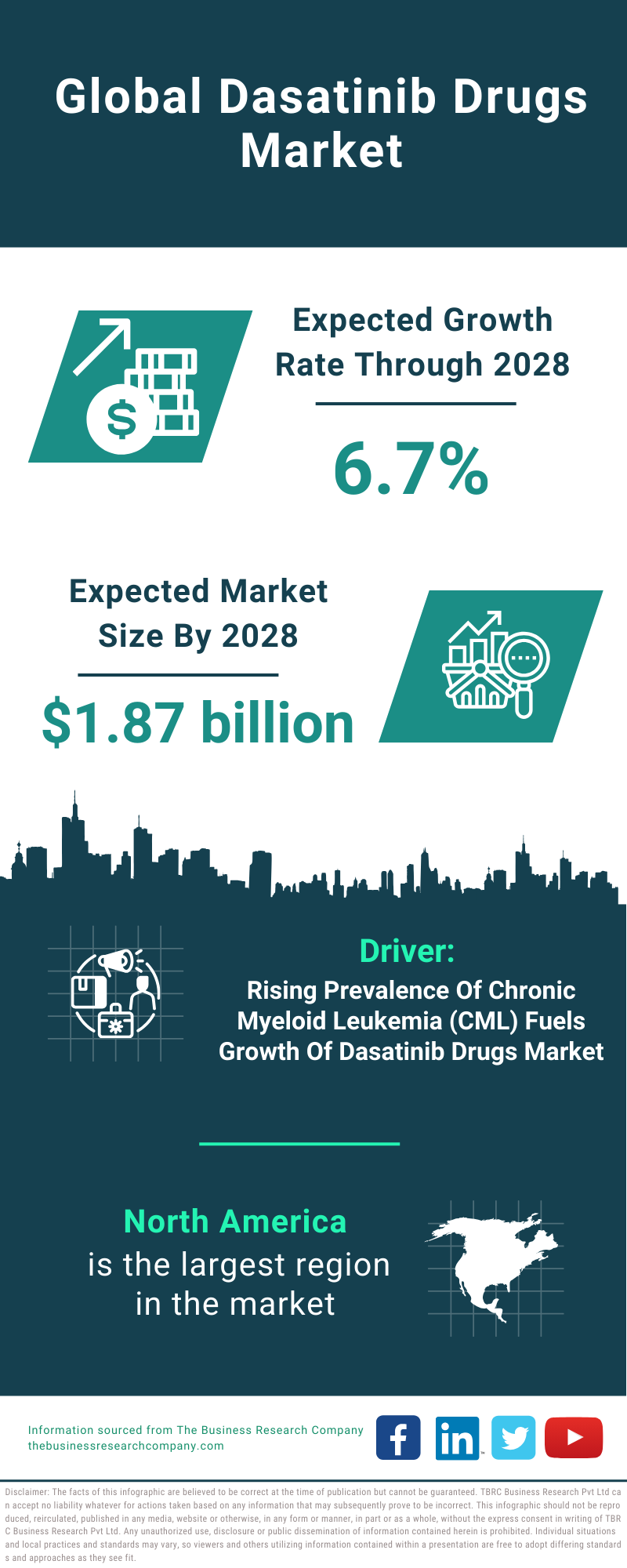 Global Dasatinib Drugs Market Infographic