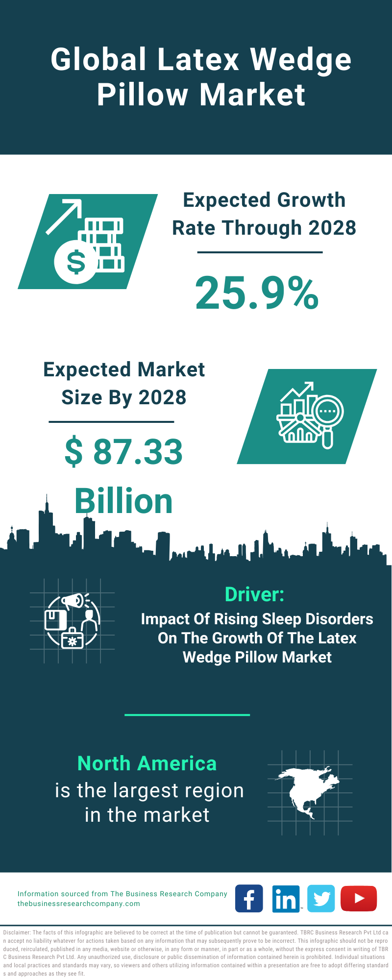 Global Latex Wedge Pillow Market Infographic