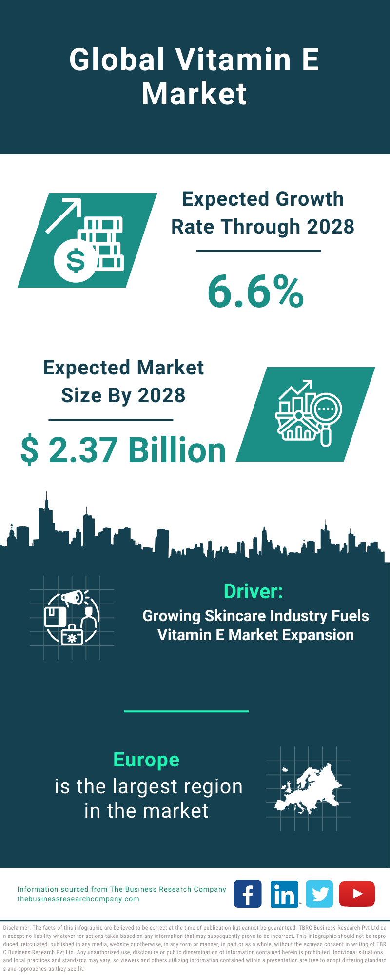 Global Vitamin E Market Infographic