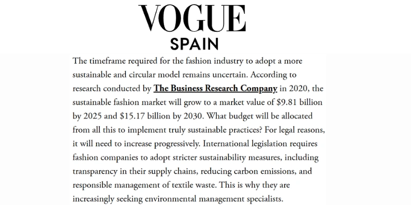 Vogue College of Fashion and the future of sustainability Vogue College of Fashion and the future of sustainability