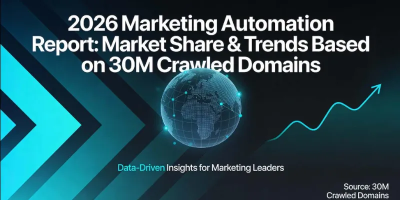 Marketing automation industry analysis report illustration