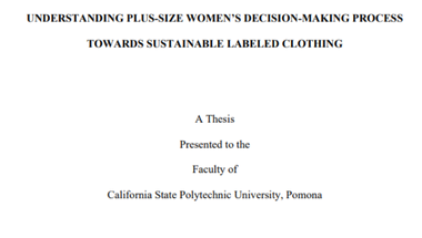 Scholar Works uses insights from The Business Research Company on sustainable fashion and plus-size women's choices.