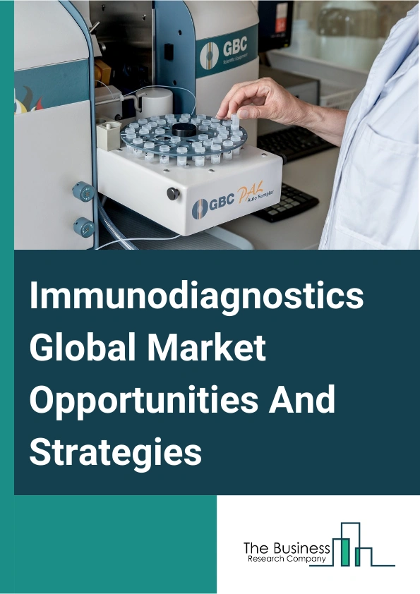 Immunodiagnostics Market 2024 – By Product (Reagents And Consumables, Instruments, Software And Services), By Technology (Enzyme-Linked Immunosorbent Assay, Chemiluminescence Immunoassay, Fluorescent Immunoassay, Radioimmunoassay, Rapid Test, Other Technologies), By Application (Infectious Diseases, Oncology And Endocrinology, Bone And Mineral Diseases, Autoimmunity Disorders, Cardiac Biomarkers, Hepatitis And Retrovirus Testing, Other Applications), By End-User (Hospitals, Clinics, Diagnostic Laboratories, Academic And Research Institutes, Other End-Users), And By Region, Opportunities And Strategies – Global Forecast To 2033
