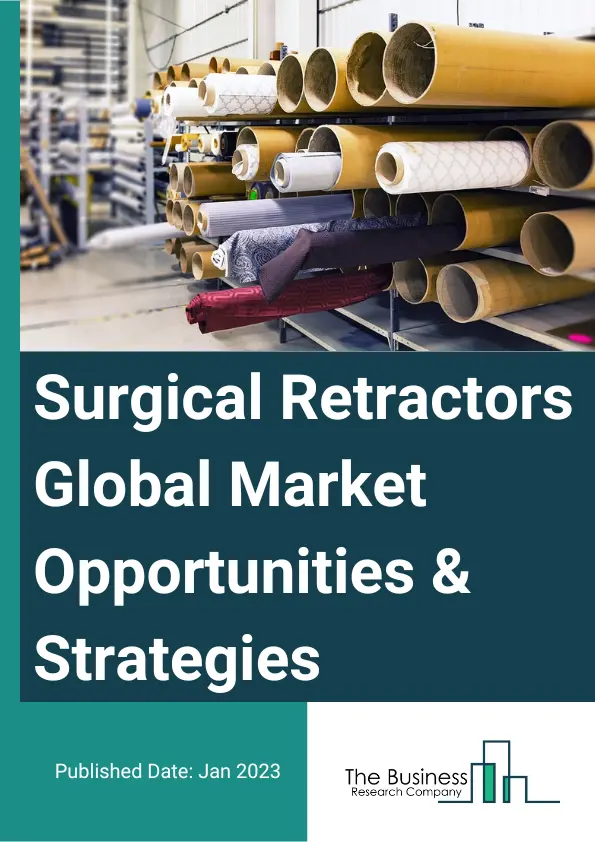 Surgical Retractors Market 2023 – By Type (Handheld, Self-Retaining), By Application (Neurosurgery, Abdominal Surgery, Cardiovascular, Orthopedic, Obstetrics And Gynecology, Other Applications), By End User (Hospitals, Ambulatory Surgical Centers, Other End Users), And By Region, Opportunities And Strategies – Global Forecast To 2032