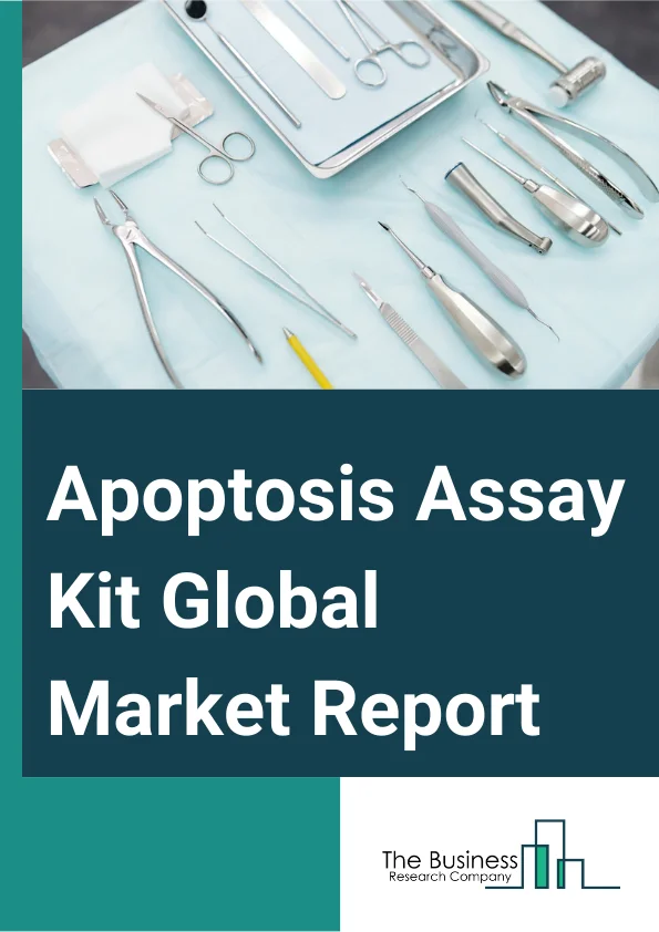 Apoptosis Assay Kit Global Market Report 2025 – By Product (Kits, Reagents, Instruments, Other Products), By Assay Type (Caspase Assay, DNA Fragmentation Assay, Cell Permeability Assay, Mitochondrial Assay), By Detection Technique (Flow Cytometry, Cell Imaging And Analysis System, Spectrophotometry, Other Detection Techniques), By Application (Drug Discovery And Development, Clinical Research, Stem Cell Research, Basic Research), By End-Use (Pharmaceutical And Biotechnology Companies, Hospital And Diagnostic Laboratories, Academic And Research Institutes) – Market Size, Trends, And Global Forecast 2025-2034