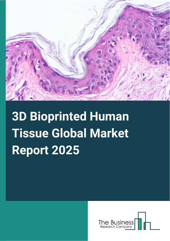3D Bioprinted Human Tissue Global Market Report 2025 - By Tissue Type (Skin, Cartilage, Liver, Bone, Heart, Other Tissue Types), By Technology (Extrusion-Based, Inkjet Bioprinting, Laser-Assisted Bioprinting, Microfluidic And Acoustic, Magnetic Levitation, Hybrid Or 4D), By Materials (Natural Biomaterials, Synthetic Biomaterials, Decellularized Extracellular Matrices, Hydrogels, Composite Materials, Other Materials), By Application (Tissue Engineering, Cosmetic Surgery, Drug Testing And Development, Food Testing), By End-User (Pharmaceutical Companies, Biotechnology Firms, Academic Research Institutions, Contract Research Organizations, Hospitals And Clinics) - Market Size, Trends, And Global Forecast 2025-2034