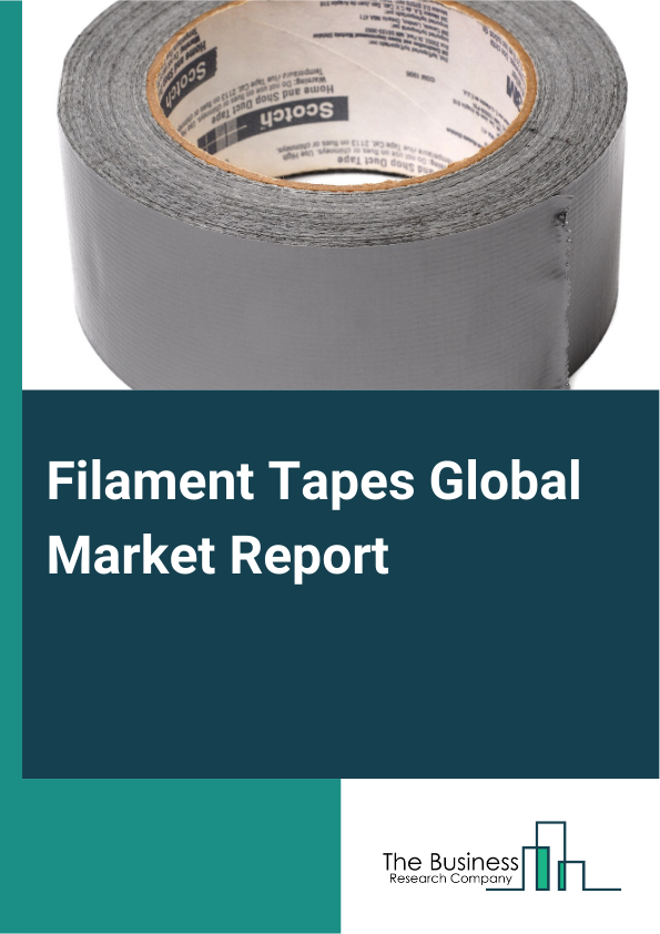 Filament Tapes Global Market Report 2024 – By Type (Single Sided Tapes, Double Sided Tapes), By Adhesive Type (Rubber Based, Hot Melt Adhesive, Acrylic Based, Other Adhesive Types), By Material (Paper, Foam, Fabric, Polyester, Mesh Fiber Glass, Other Materials), By Application (Bundling, Strapping, Insulation, Carton Sealing, Sealing, Other Applications), By End Use (Shipping And Logistics, Building And Construction, Food And Beverages, Electrical And Electronics, Automotive, Healthcare And Hygiene, Printing, Metalworking, Oil And Gas, Other End Uses) – Market Size, Trends, And Global Forecast 2024-2033