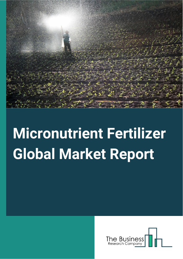 Micronutrient Fertilizer Global Market Report 2024 – By Type (Zinc (Zn), Boron (Bo), Iron (Fe), Manganese (Mn), Copper (Cu), Molybdenum (Mo), Silicon (Si), Nickel (Ni), Cobalt (Co), Other Types), By Form (Chelated, Non Chelated), By Crop Type (Grains And Cereals, Pulses And Oilseeds, Commercial Crops, Fruits And Vegetables, Other Crop Types), By Application Methods (Soil Application, Foliar Application, Fertigation, Other Applications) – Market Size, Trends, And Global Forecast 2024-2033