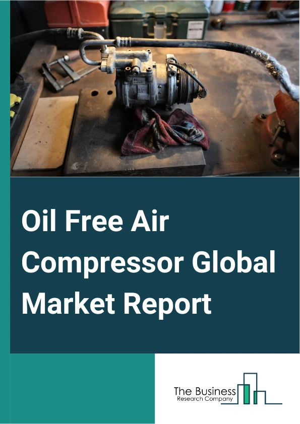 Oil Free Air Compressor Global Market Report 2024 – By Product (Stationary, Portable), By Power Rating (Below 15kW, 15-55kW, 55-160kW, Above 160 kW), By Technology (Reciprocating, Rotary or Screw, Centrifugal), By Application (Food And Beverage, Pharmaceutical, Semiconductor And Electronics, Chemical, Oil And Gas, Automotive, Other Applications) – Market Size, Trends, And Global Forecast 2024-2033