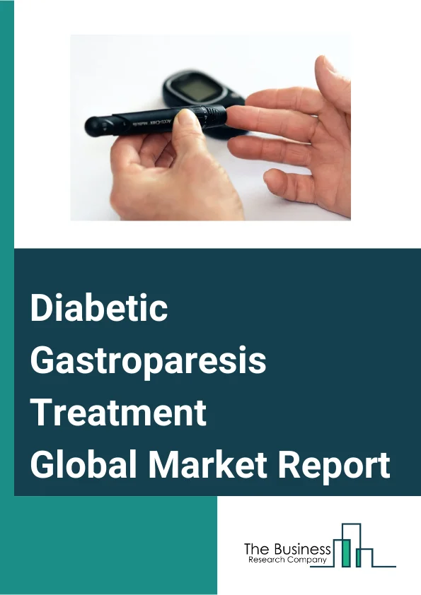 Diabetic Gastroparesis Treatment Global Market Report 2024 – By Treatment (Medication, Surgery), By Route Of Administration (Oral, Injectables), By Indication (Compensated Gastroparesis, Gastric Failure), By Distribution Channel (Hospital Pharmacies, Retail Pharmacies, Other Distribution Channels), By End User (Hospitals, Homecare, Specialty Clinics, Other End Users) – Market Size, Trends, And Global Forecast 2024-2033