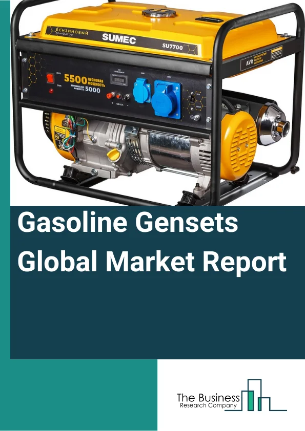 Gasoline Gensets Global Market Report 2024 – By Type (Portable, Stationary), By Power Rating (<2KVA, 2KVA - 3.5 KVA, 3.5KVA - 5KVA, 5KVA - 6.5KVA, 6.5KVA - 8KVA, 8KVA - 15KVA), By Phase (Single phase, Three phase), By End user (Residential, Commercial, Construction) – Market Size, Trends, And Global Forecast 2024-2033