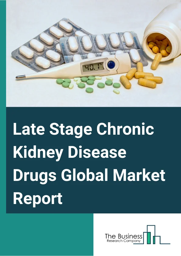 Late Stage Chronic Kidney Disease Drugs Global Market Report 2025 – By Product Type (Calcimimetics, Vitamin D, Sterols, Potassium Binders, Calcium-Based Phosphate Binders), By Indication Type (Late Stage Chronic Kidney D...
